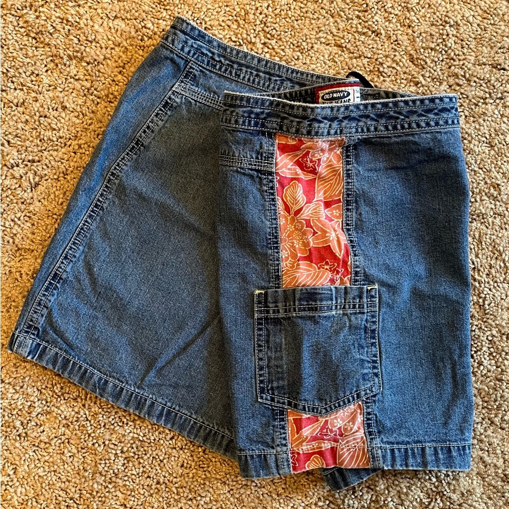 Old Navy Denim Shorts with Floral Detail